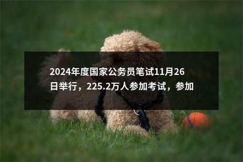 2024年度国家公务员笔试11月26日举行，225.2万人参加考试，参加考试人数与录用人数约为 57: 1 图片