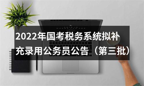 2022年国考税务系统拟补充录用公务员公告（第三批） 图片