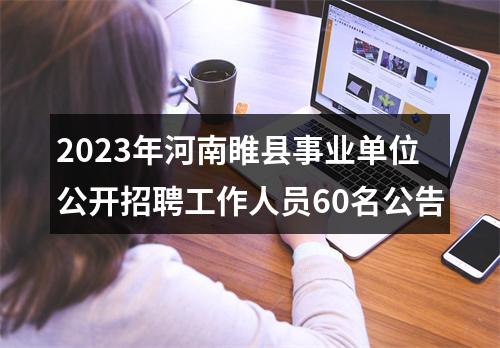 2023年河南睢县事业单位公开招聘工作人员60名公告 图片